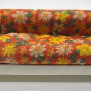 Fisher Price Doll House Furniture Floral Orange Cushion Cover Toy